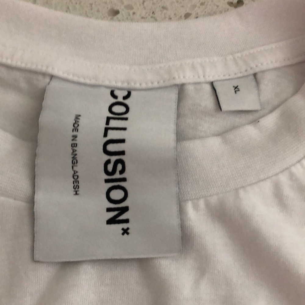 Collusion plain white tee - Picture 3 of 4